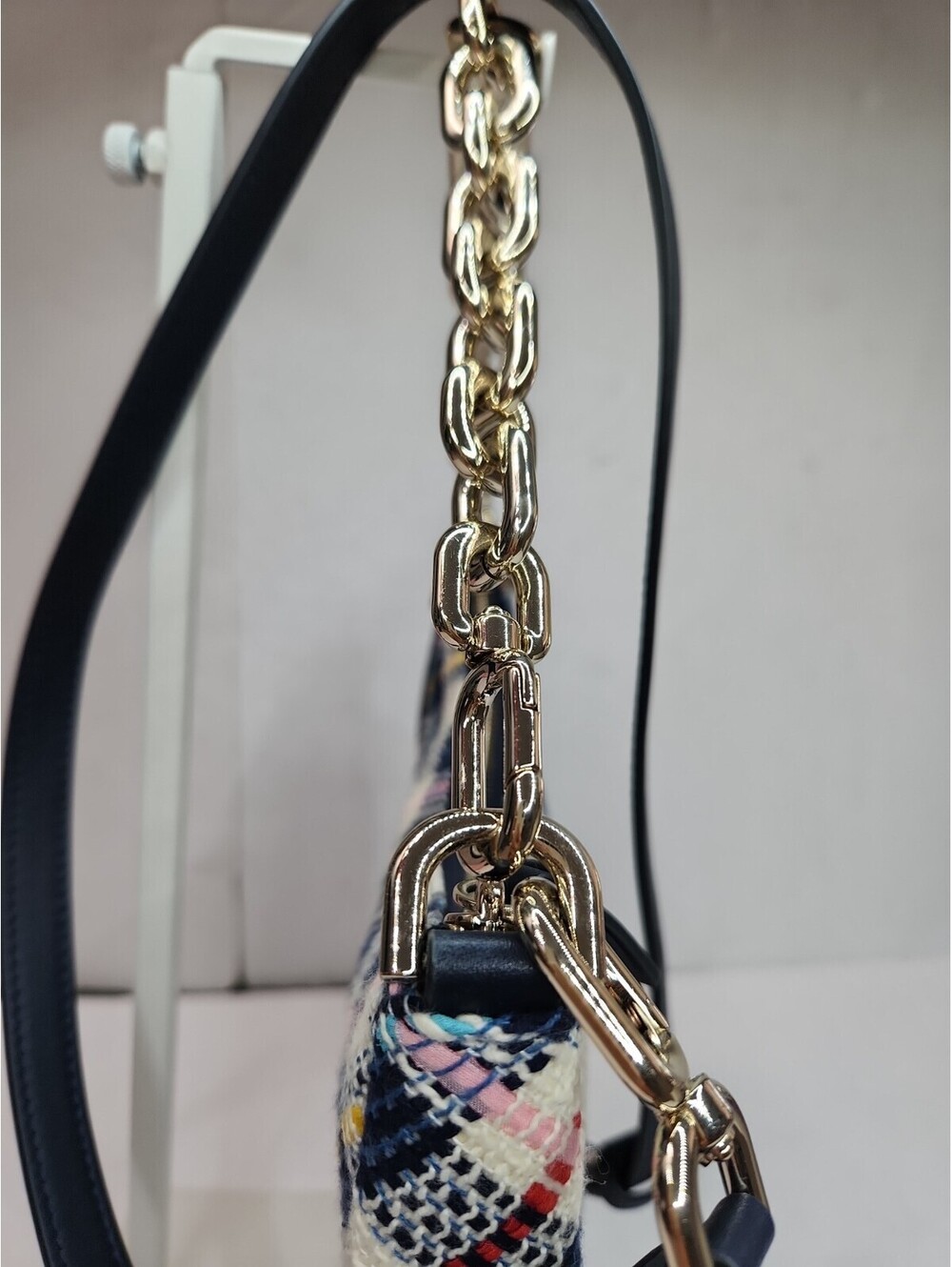 Kate Spade New York Smile Tweed Fabric Small Crossbody Parchment Multi NWOT - Picture 7 of 9